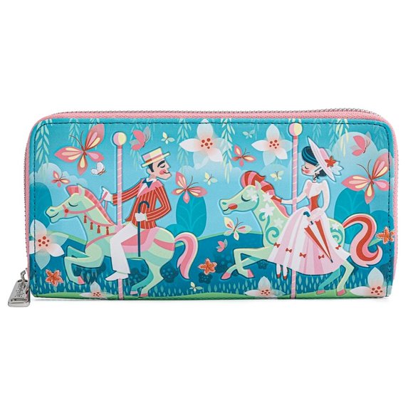 Loungefly Handbags - Loungefly Disney Mary Poppins Wallet Colorful Floral Butterfly Zip Around